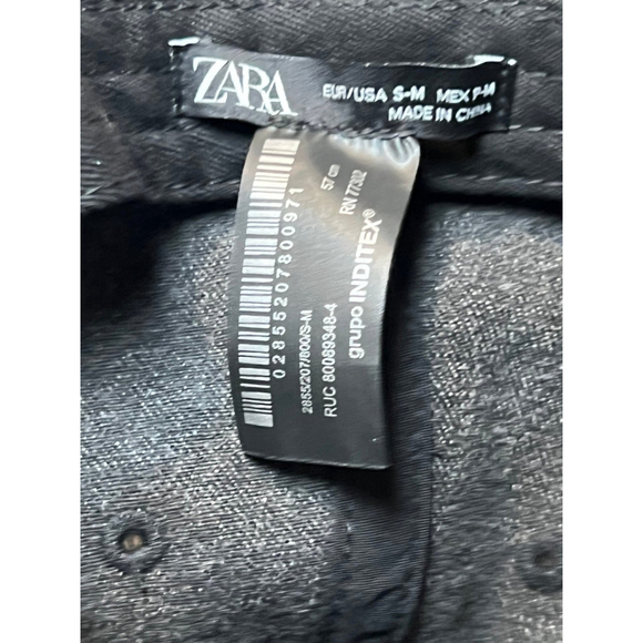 ZARA Grey Rhinestone Baseball Cap - Picture 8 of 11